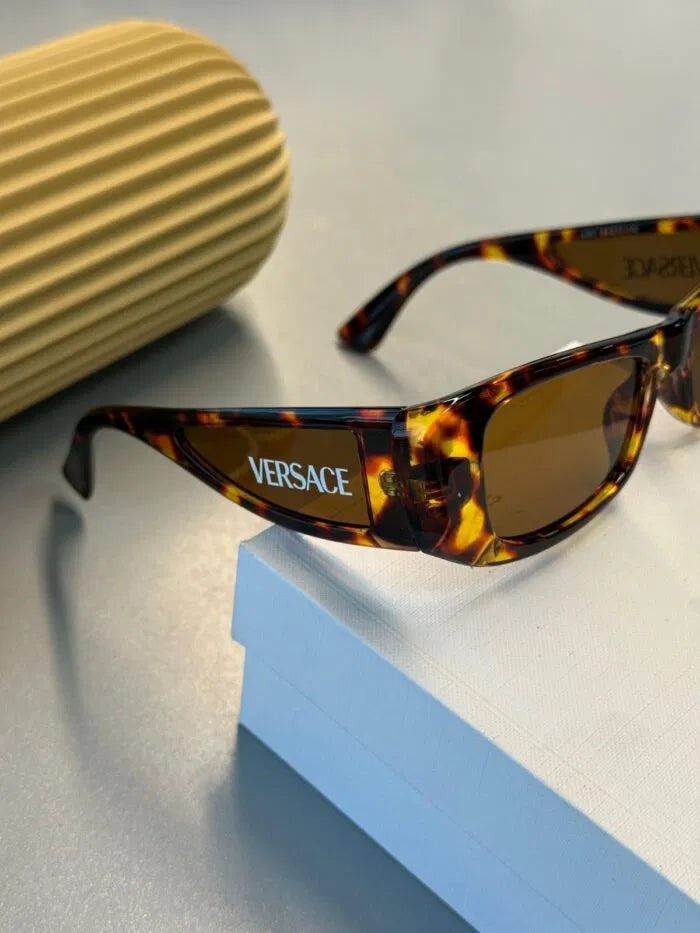 Versace VE2284 Dikdörtgen Güneş Gözlüğü- Kaplumbağa kabuğu