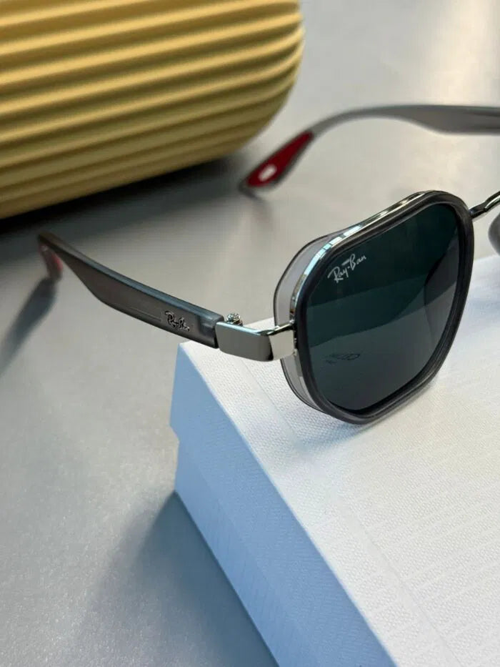 Ray-Ban Unisex Octagonal Classic – Gümüş – Koyu Yeşil Lens Güneş Gözlüğü