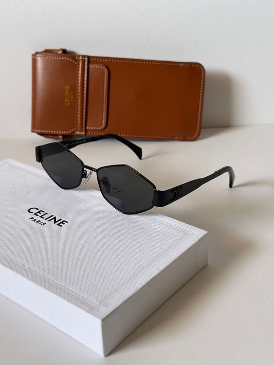 celine original full set tasarım Güneş Gözlüğü-Siyah